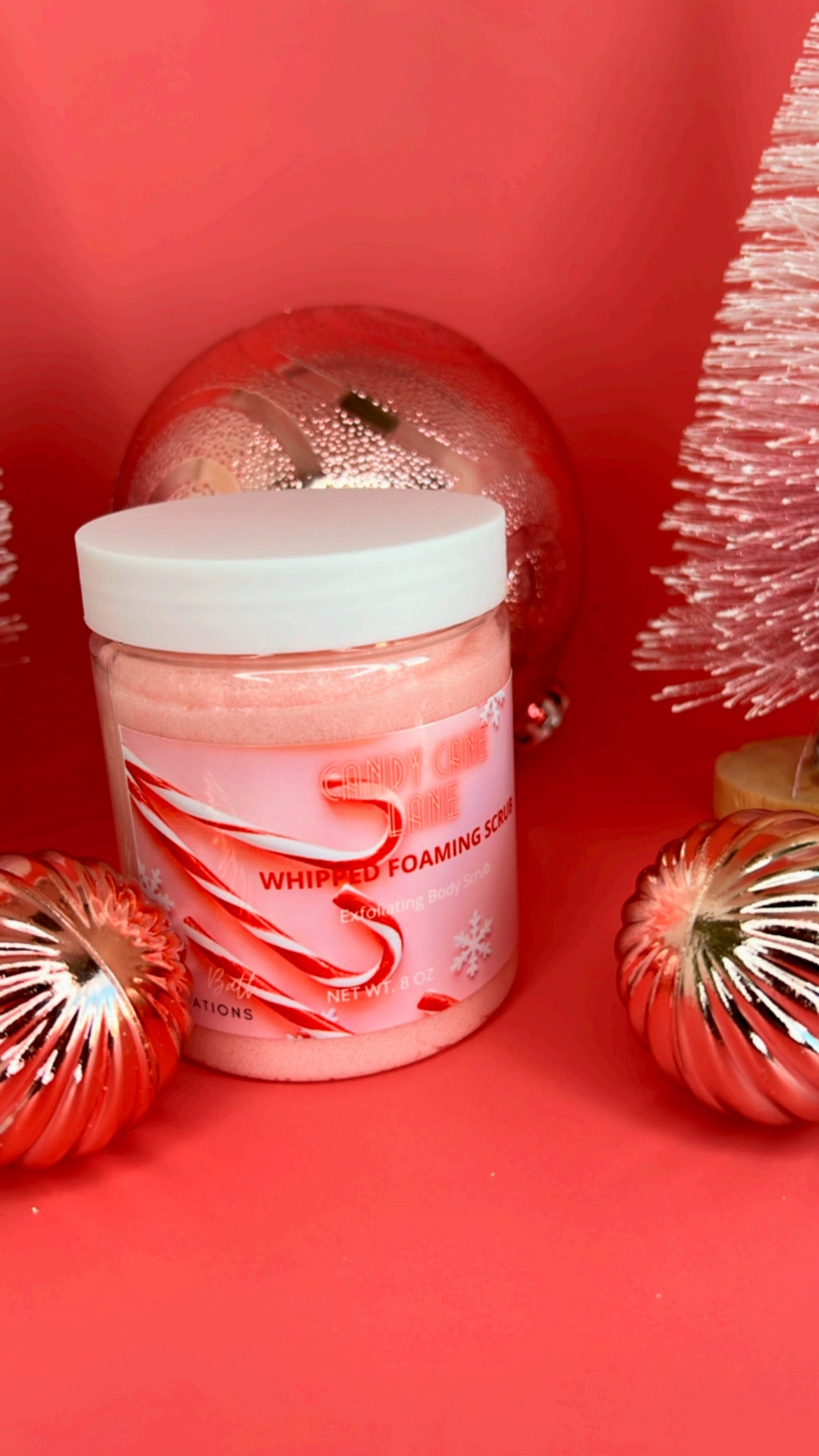 Candy Cane Lane| Foaming Body Scrub