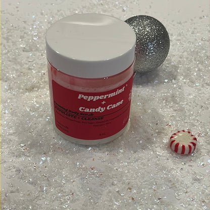 Peppermint + Candy Cane| Foaming Body Scrub