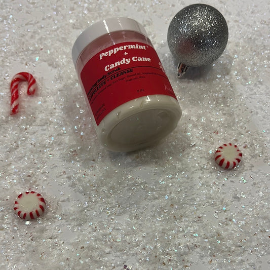 Peppermint + Candy Cane| Foaming Body Scrub